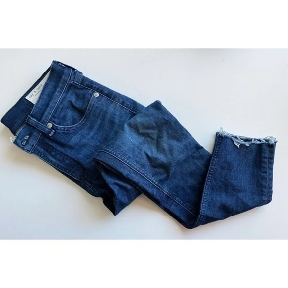 Rag & Bone • Ankle Skinny Raw Hem in Tonal River - Picture 3 of 8